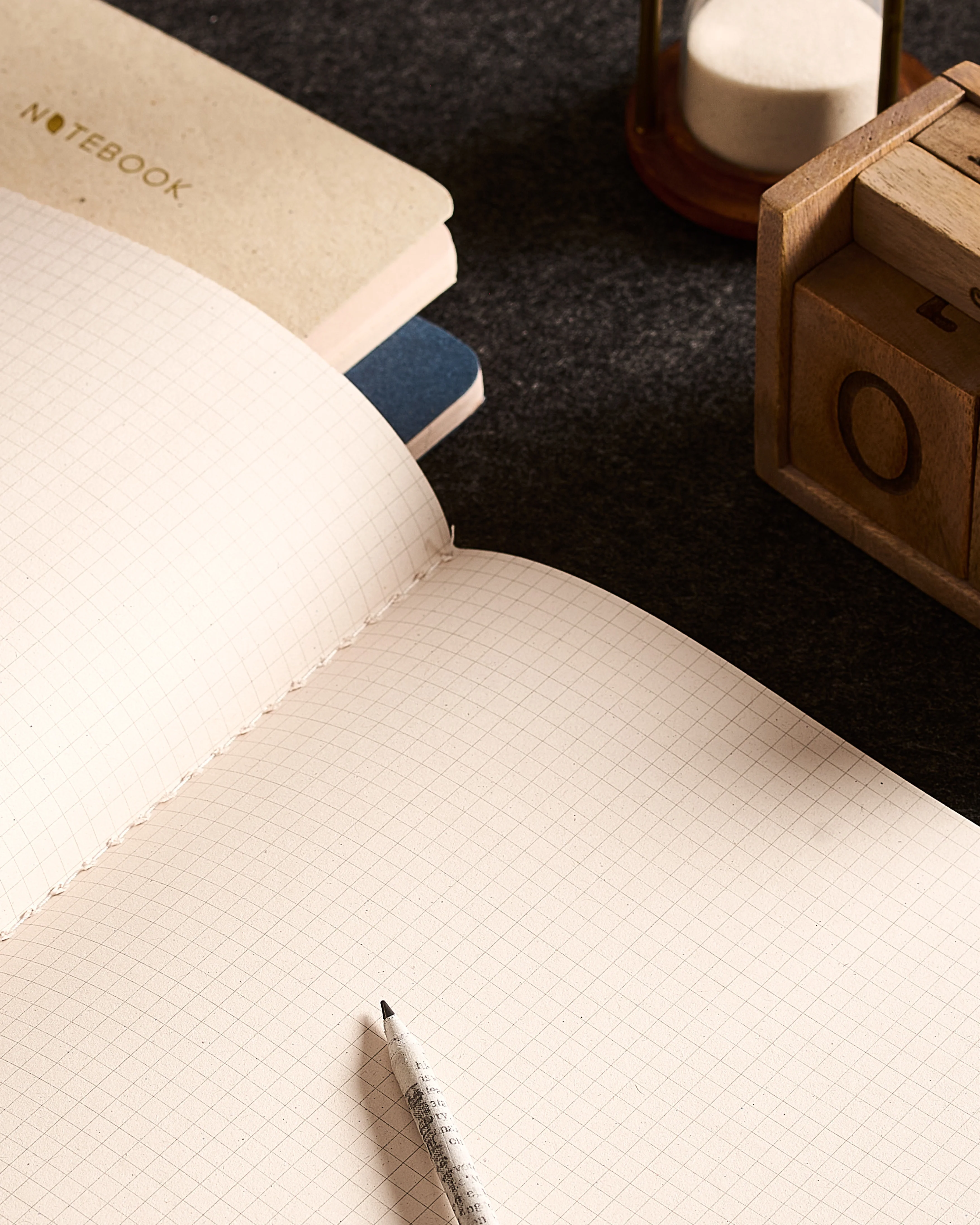 Cotton Square Grid Notebook – Pack of 2 - Image 6