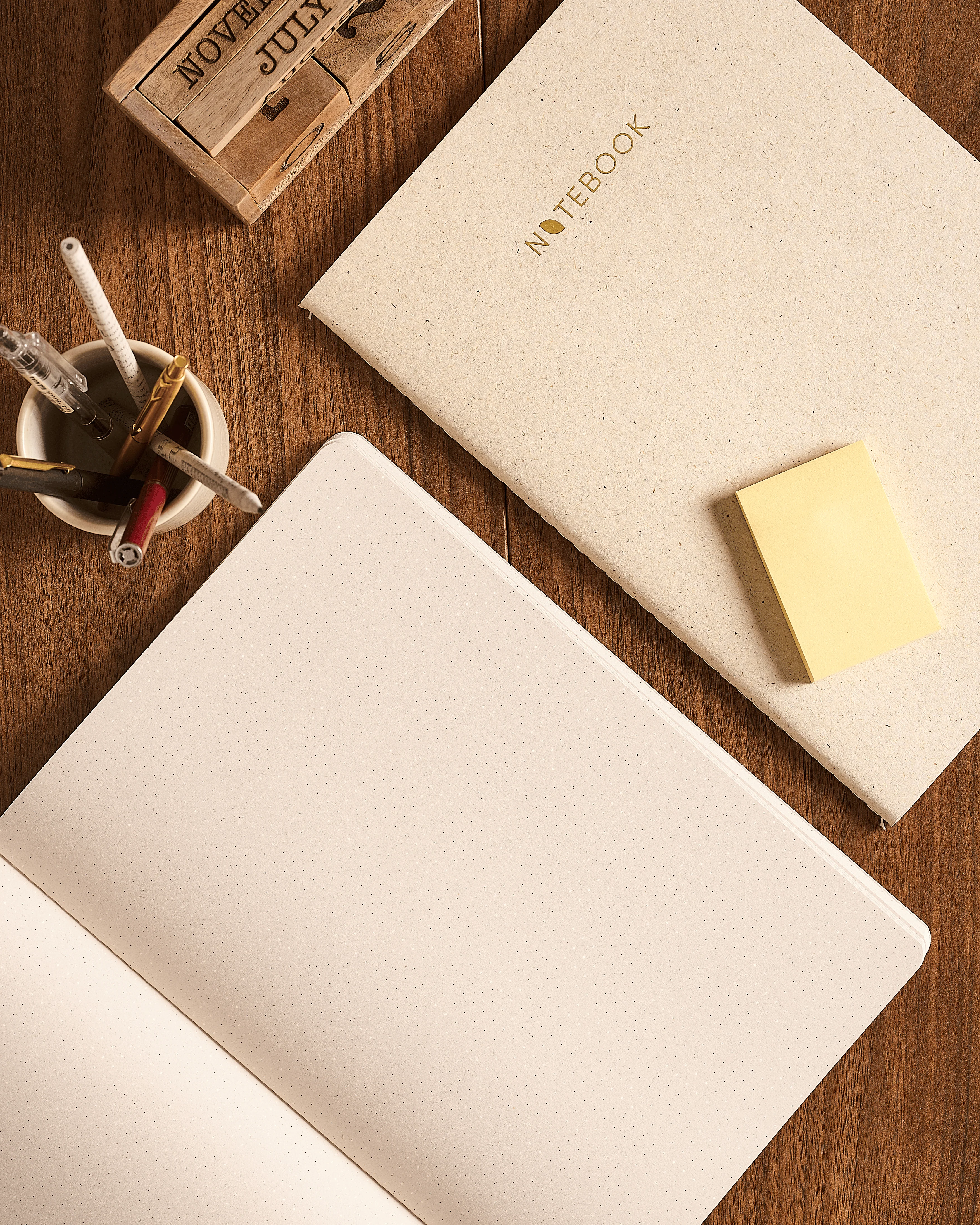 Lemongrass Dotted Notebook – Pack of 2 - Image 3